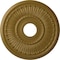 Ekena Millwork Melonie Ceiling Medallion (Fits Canopies up to 6 3/8"), Hand-Painted Gold, 16"OD x 3 5/8"ID x 3/4"P CM16MLGLS - alternate 1